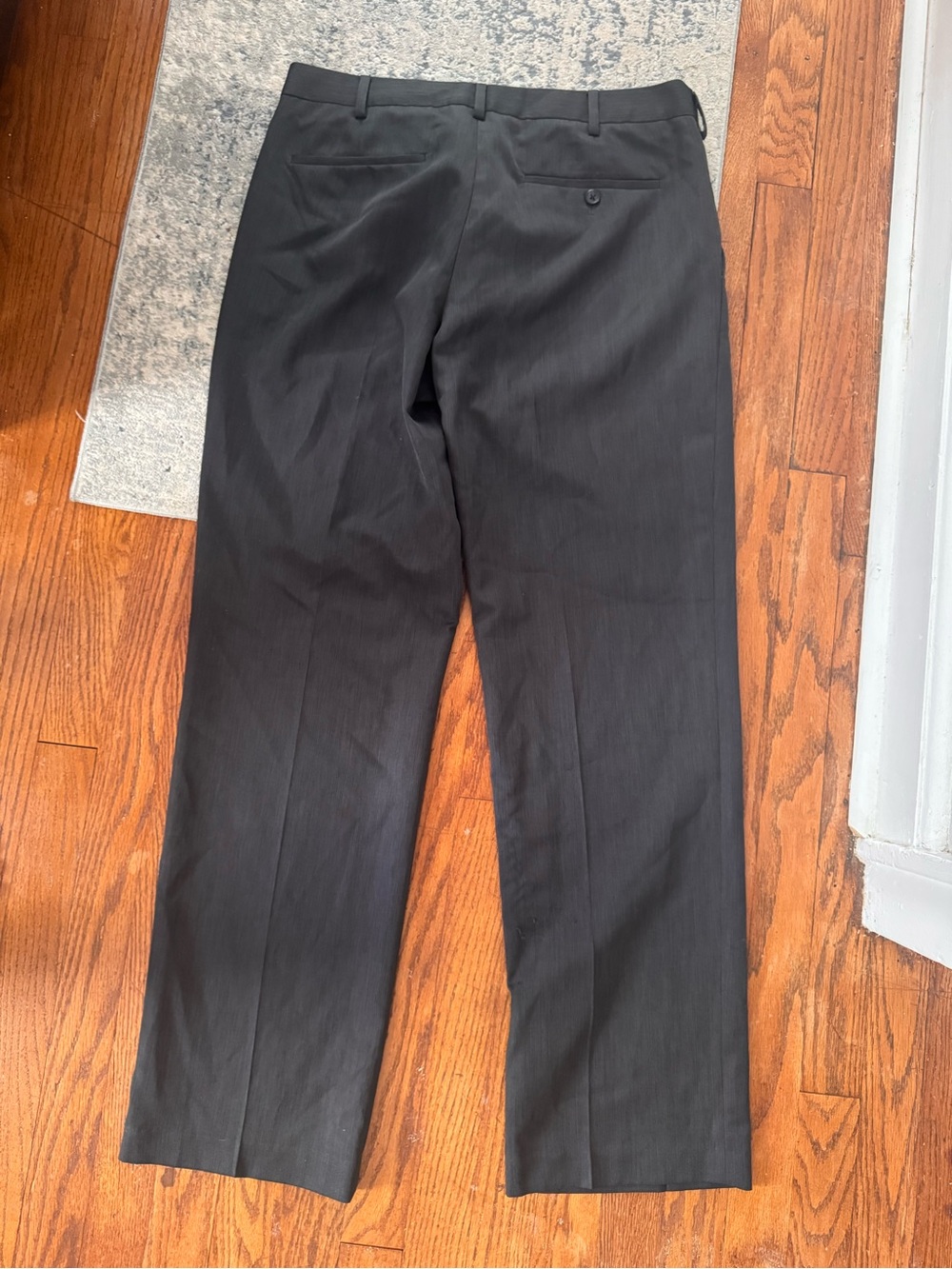 Van Heusen Men's Black Dress Trousers